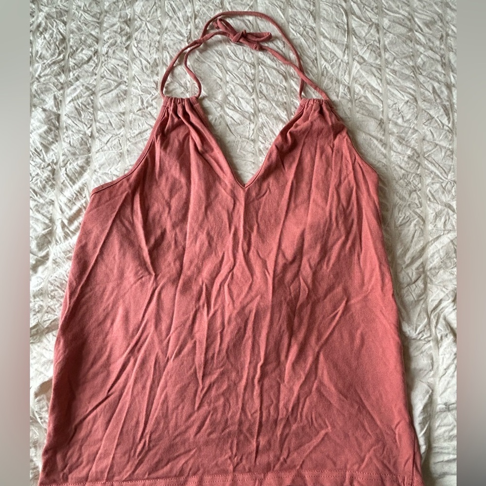 Women's Pink Halter Top